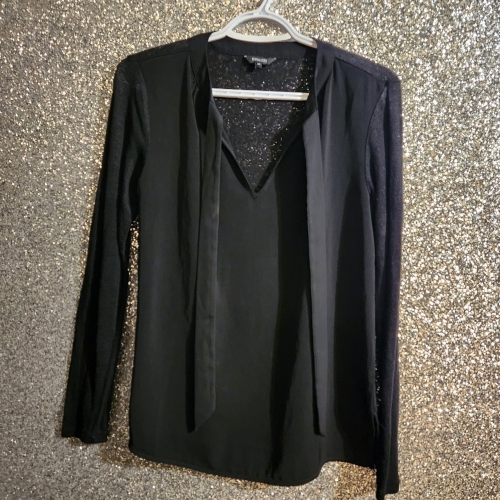 VINTAGE Gothic meshy stretch shirt
